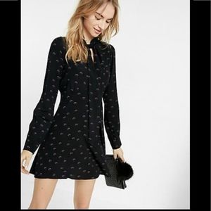New Express Long Sleeve Mini Dress